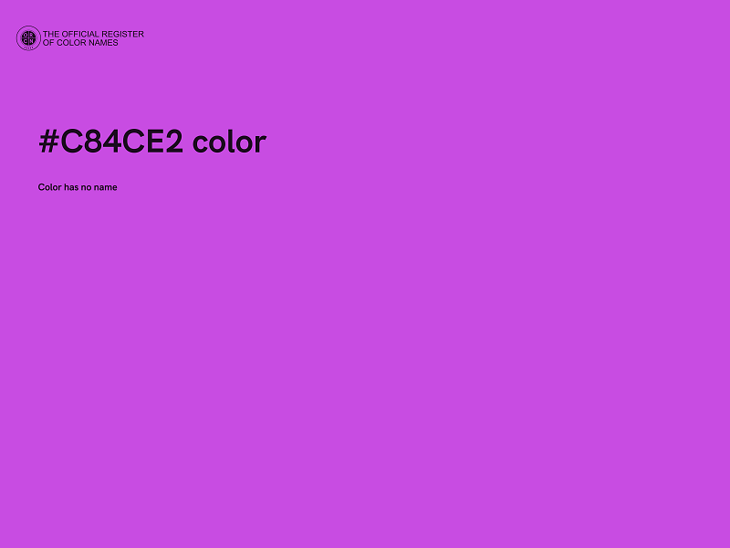 #C84CE2 color image