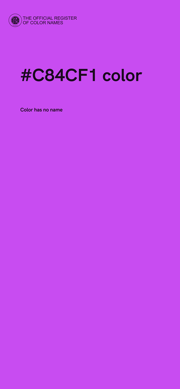#C84CF1 color image