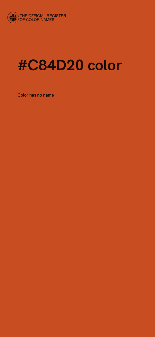 #C84D20 color image