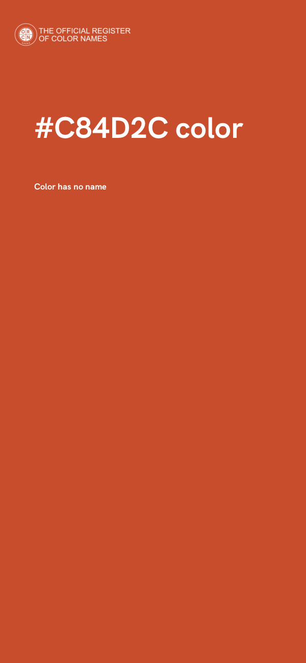 #C84D2C color image