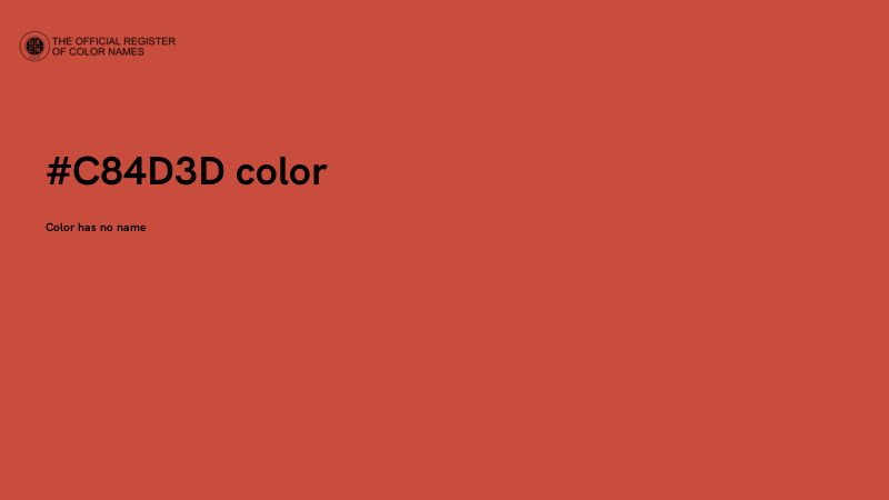 #C84D3D color image