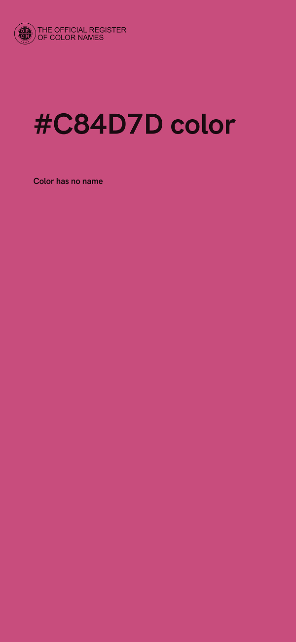 #C84D7D color image