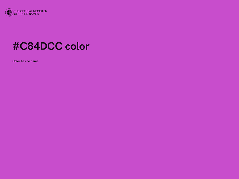 #C84DCC color image