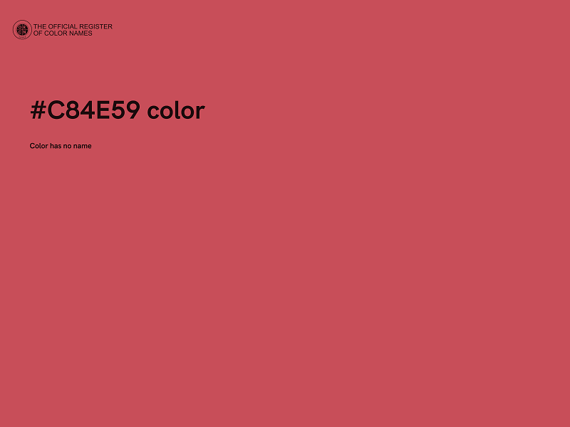 #C84E59 color image