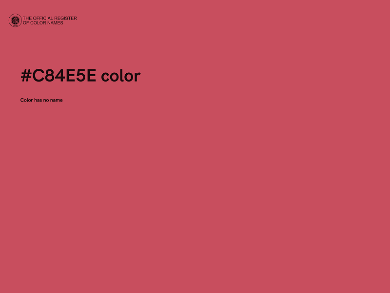 #C84E5E color image