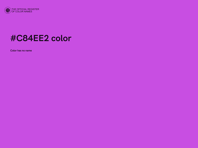 #C84EE2 color image