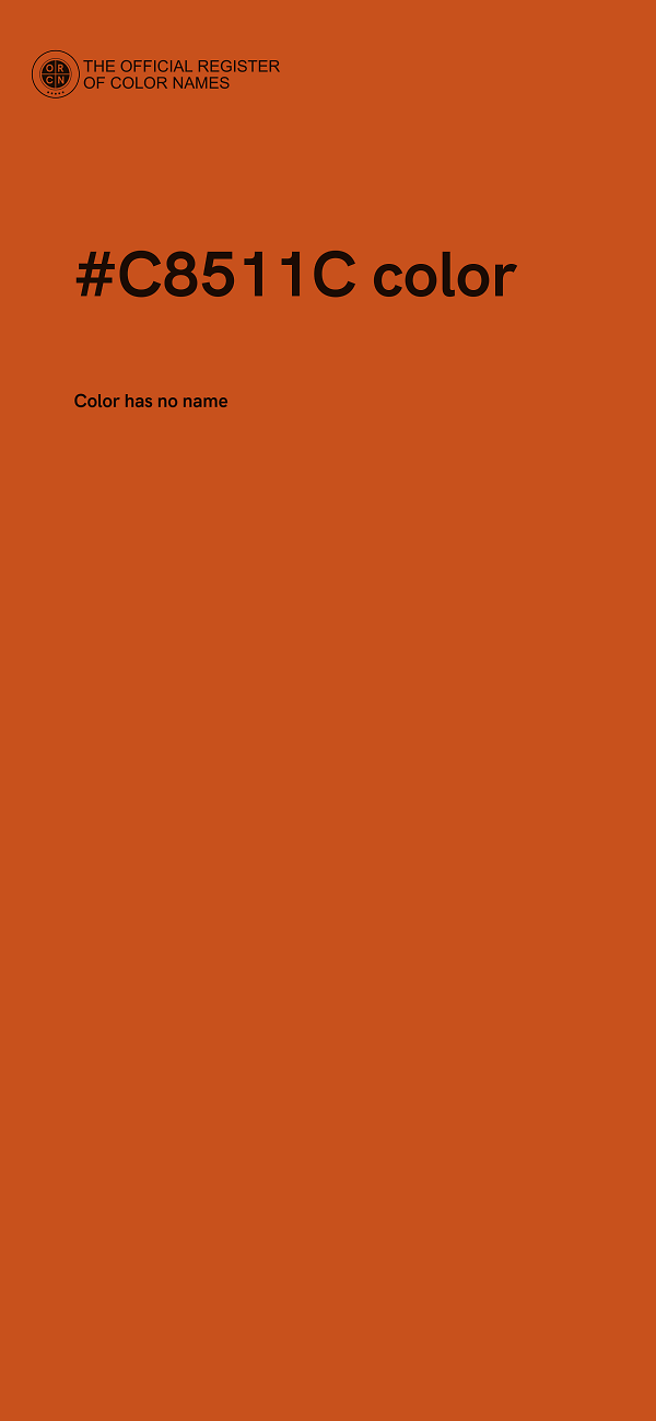 #C8511C color image
