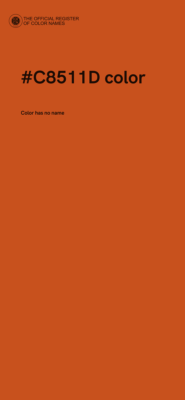#C8511D color image