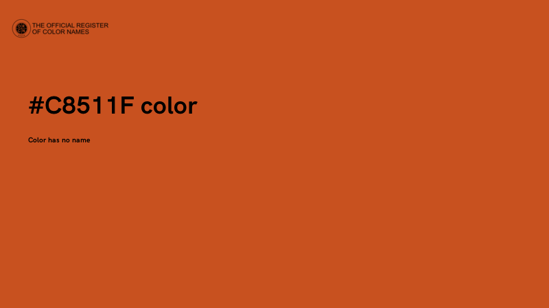 #C8511F color image