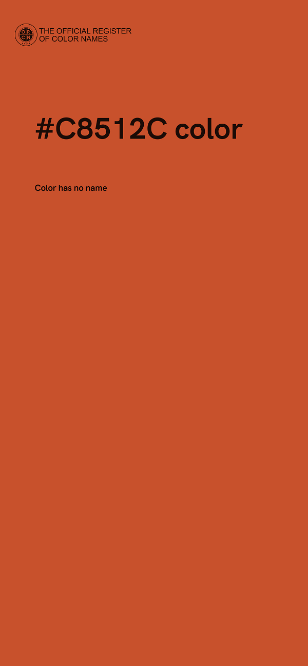 #C8512C color image