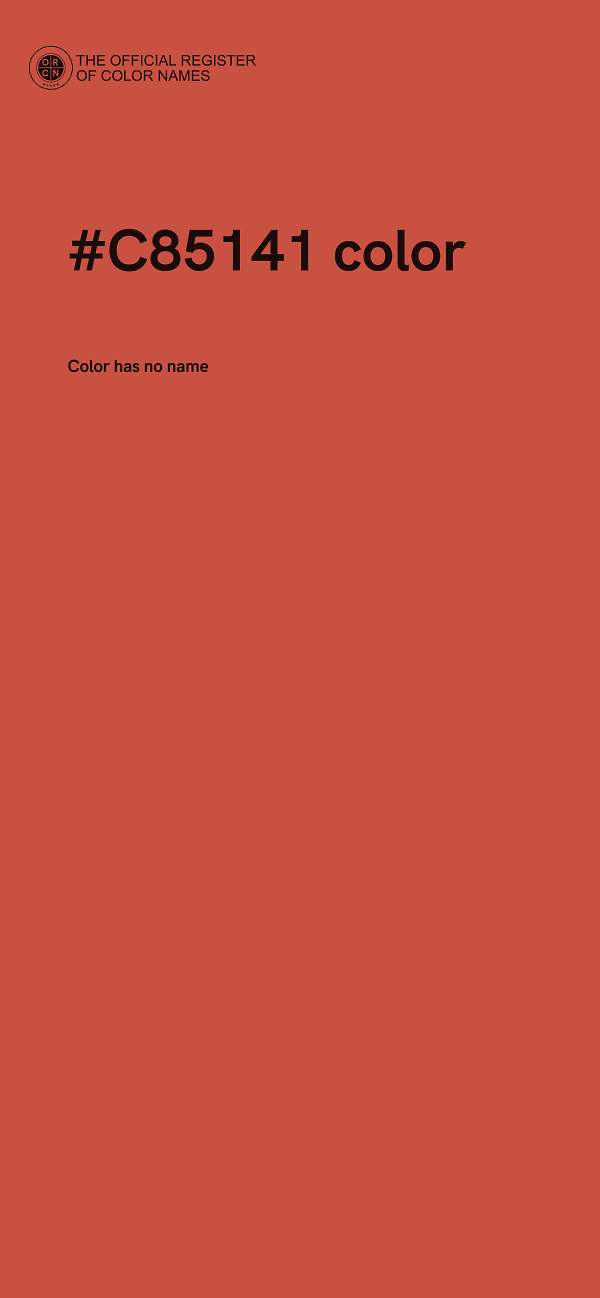 #C85141 color image