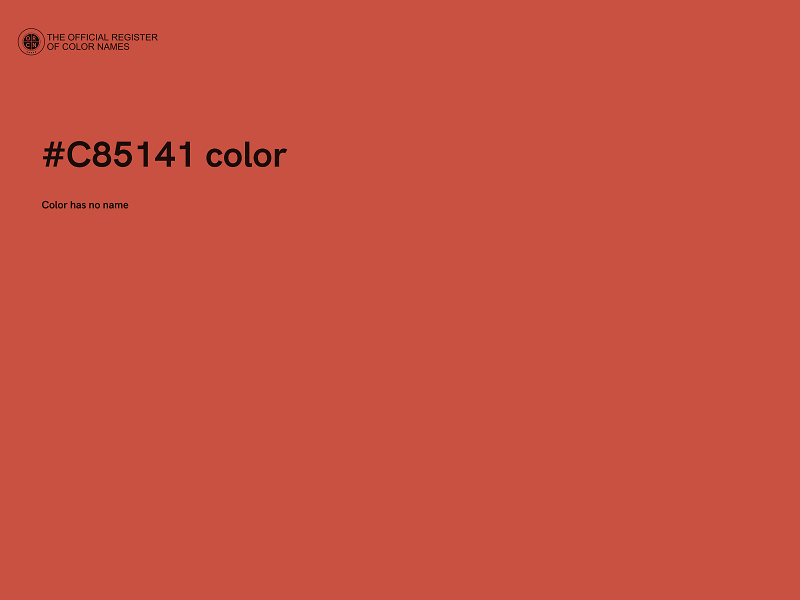 #C85141 color image