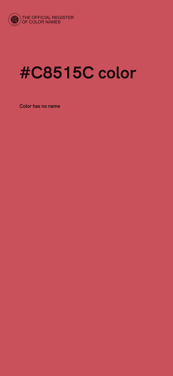 #C8515C color image