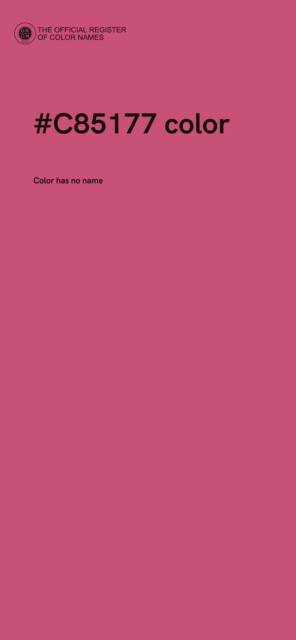 #C85177 color image