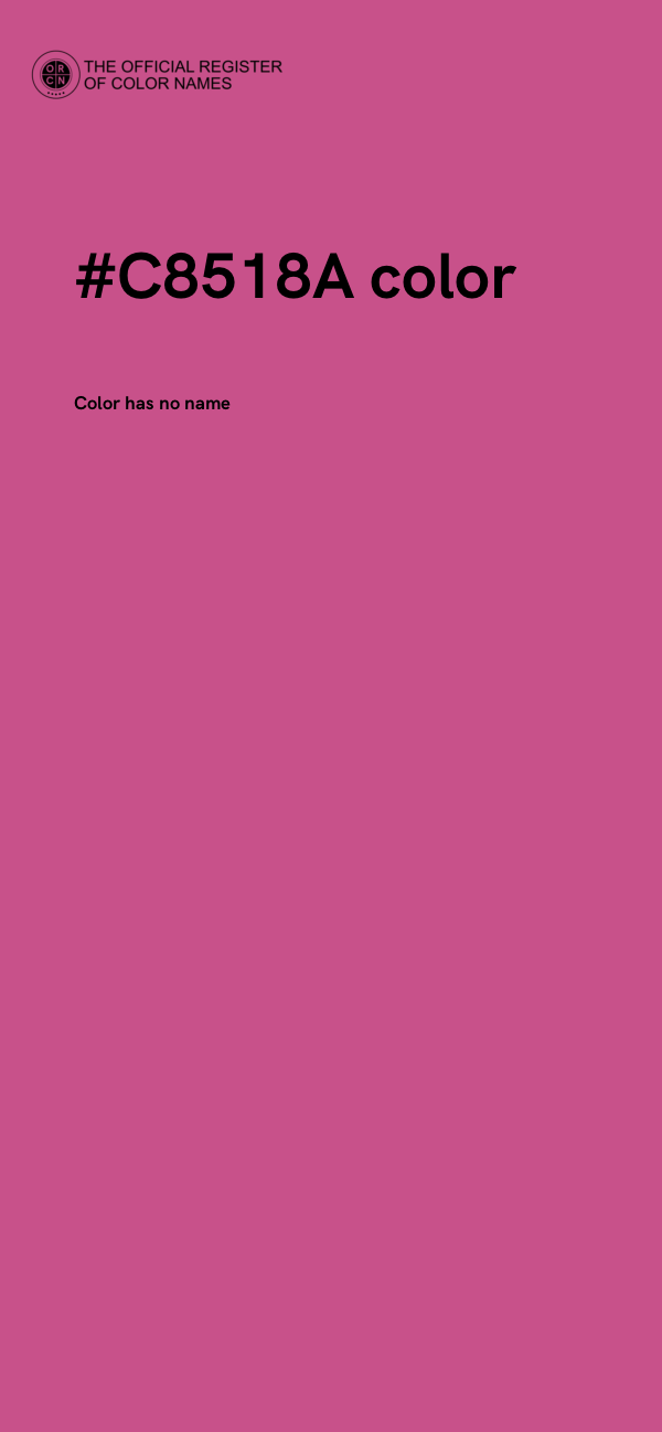 #C8518A color image
