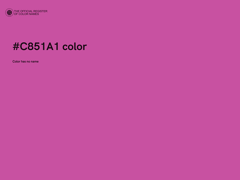 #C851A1 color image