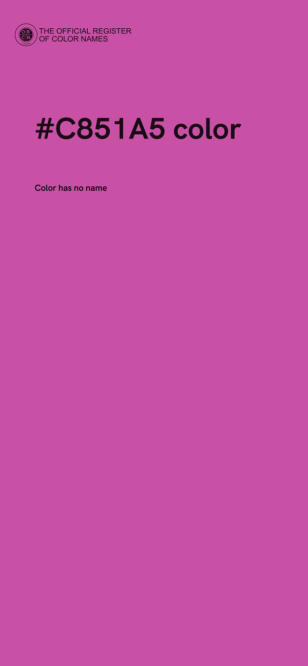 #C851A5 color image