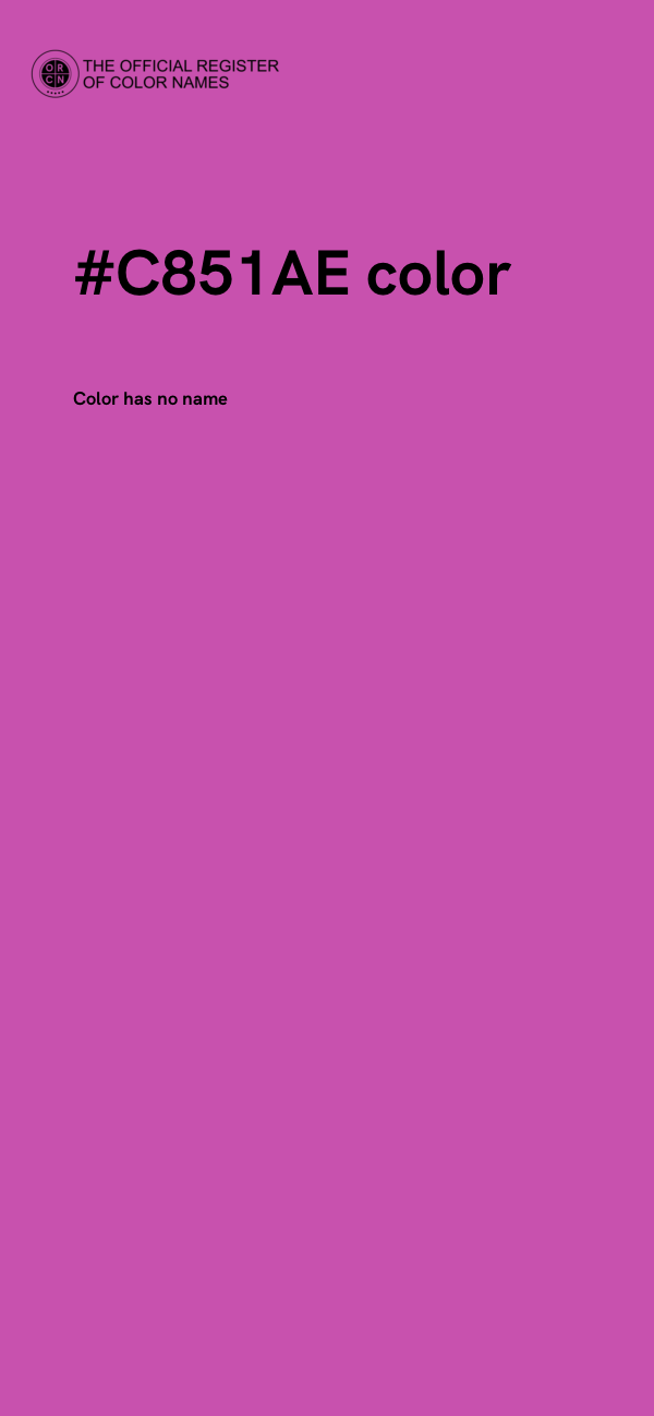 #C851AE color image