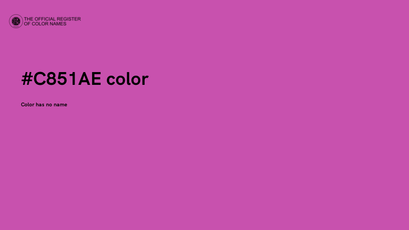 #C851AE color image