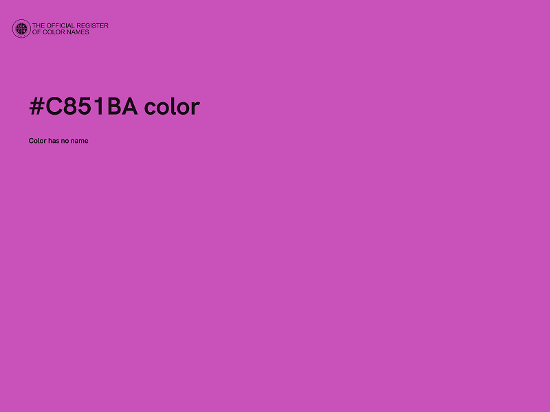 #C851BA color image