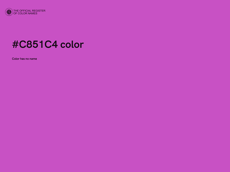 #C851C4 color image