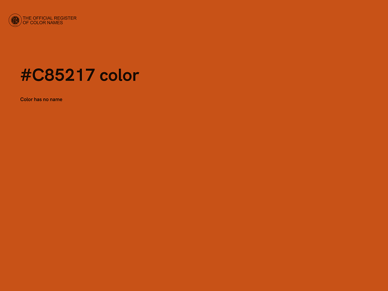 #C85217 color image