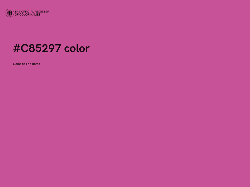 #C85297 color image