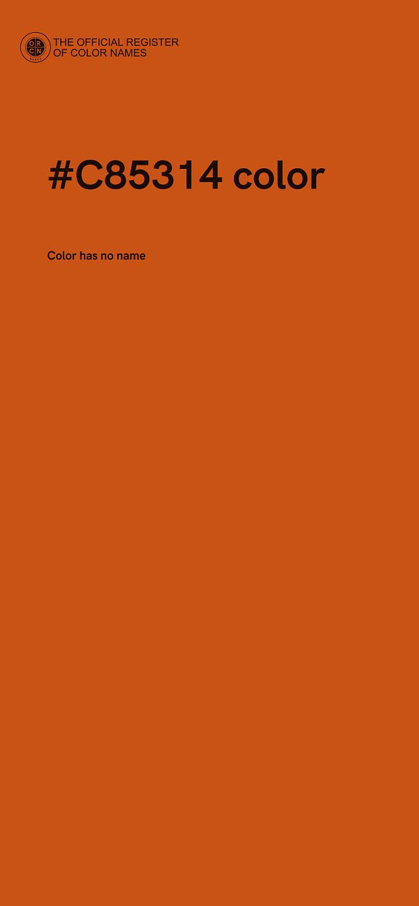 #C85314 color image