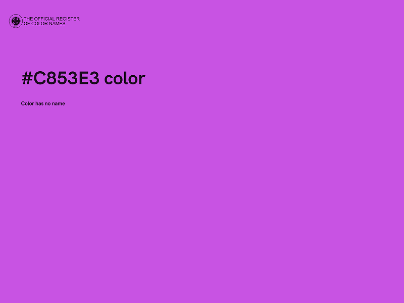 #C853E3 color image