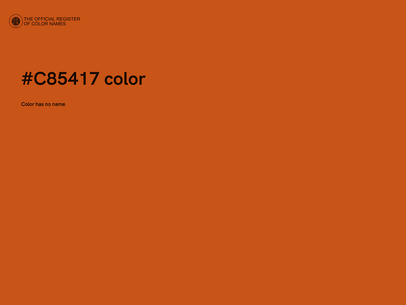 #C85417 color image
