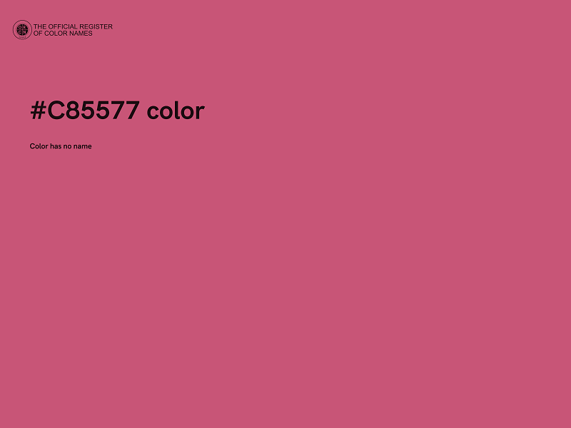 #C85577 color image