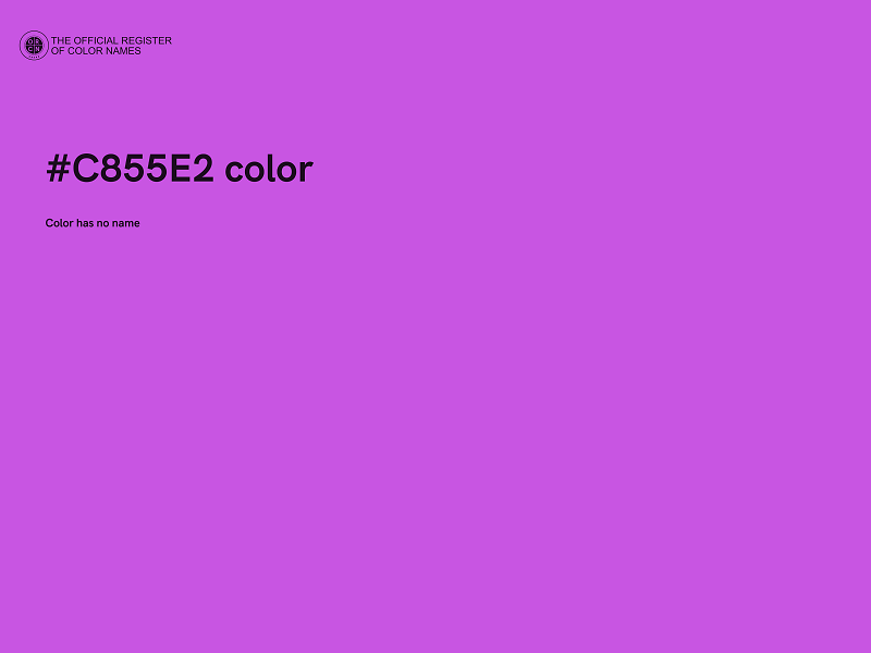 #C855E2 color image