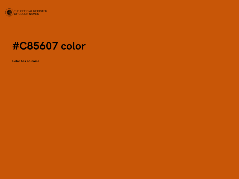 #C85607 color image