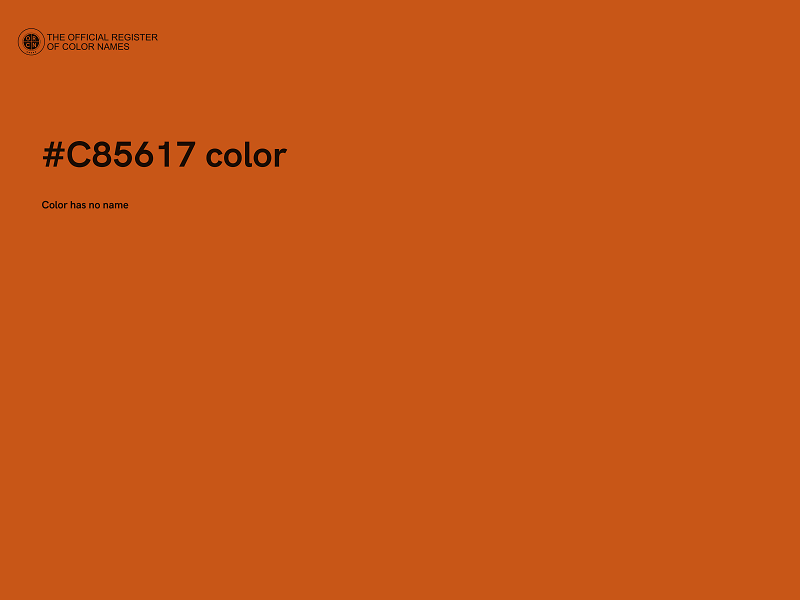 #C85617 color image