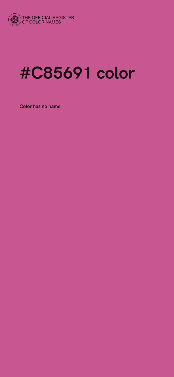 #C85691 color image