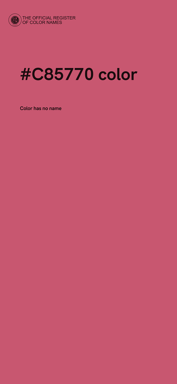 #C85770 color image