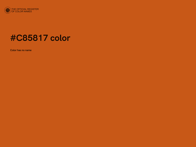 #C85817 color image