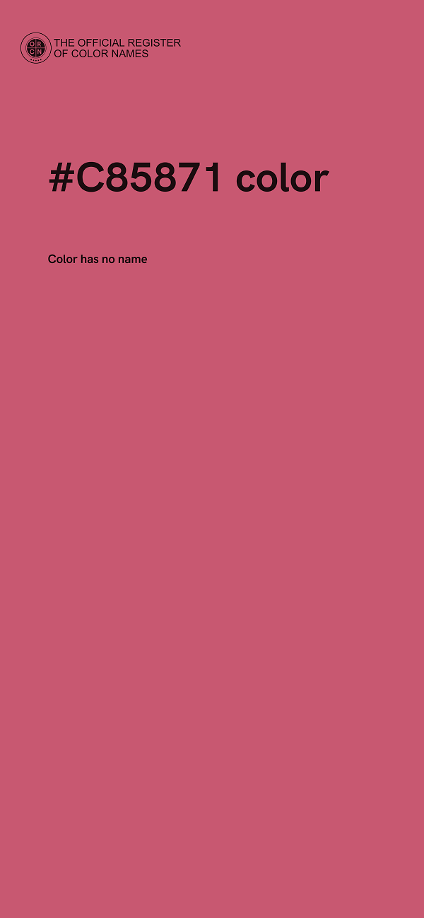 #C85871 color image