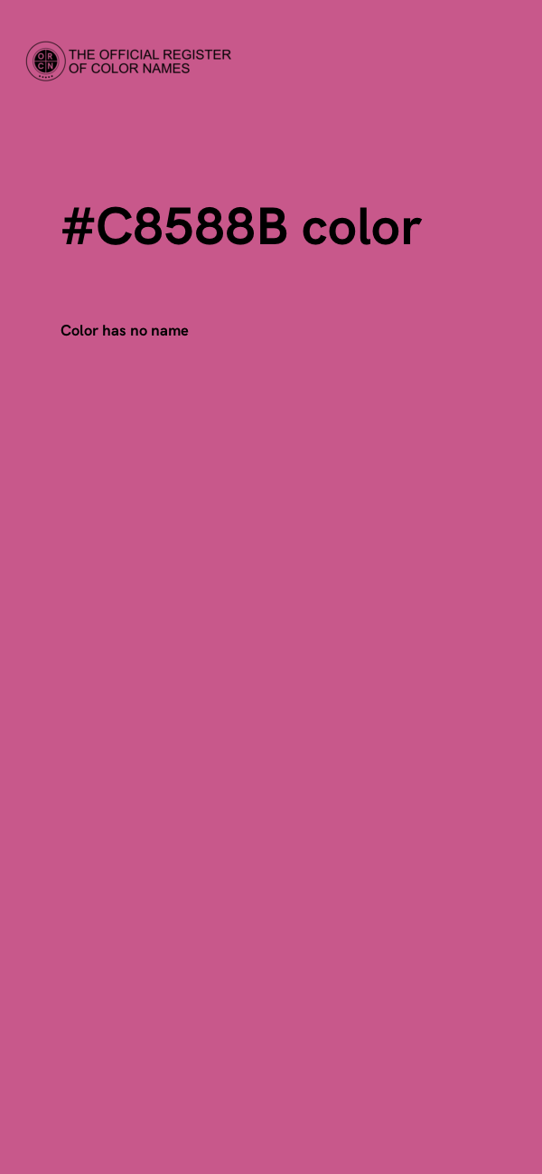 #C8588B color image
