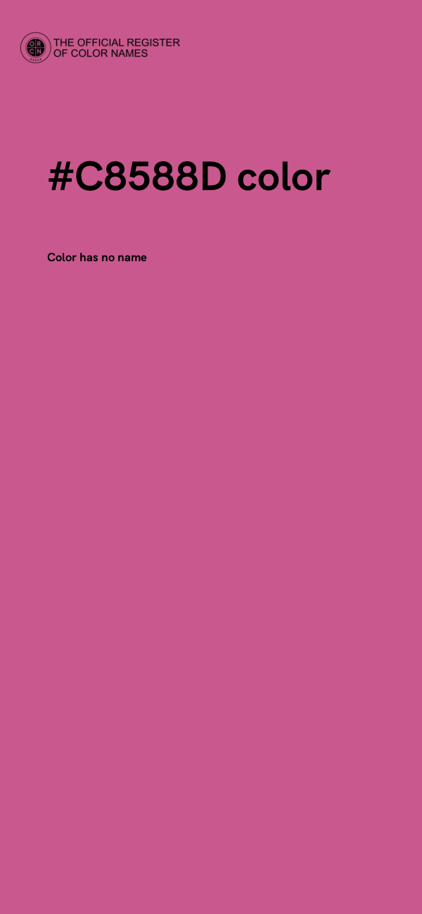 #C8588D color image