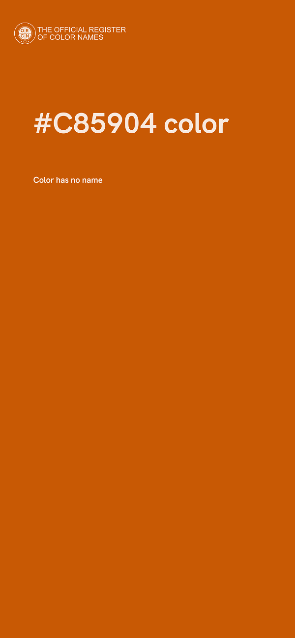 #C85904 color image