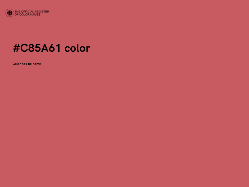 #C85A61 color image