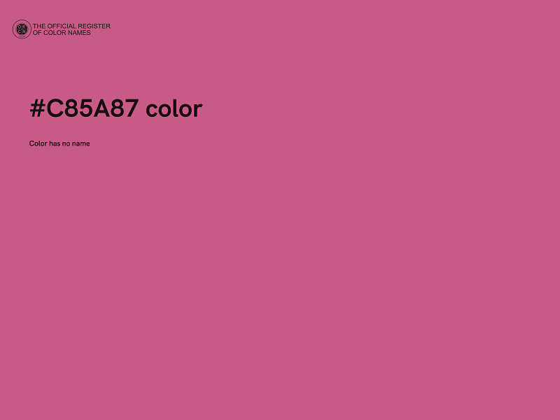 #C85A87 color image