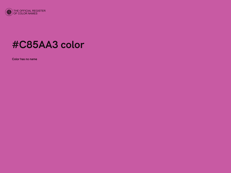 #C85AA3 color image