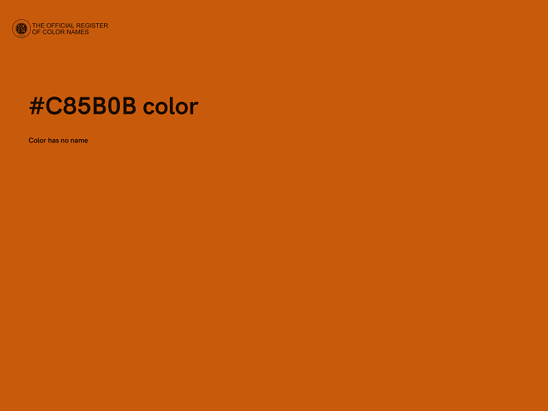 #C85B0B color image