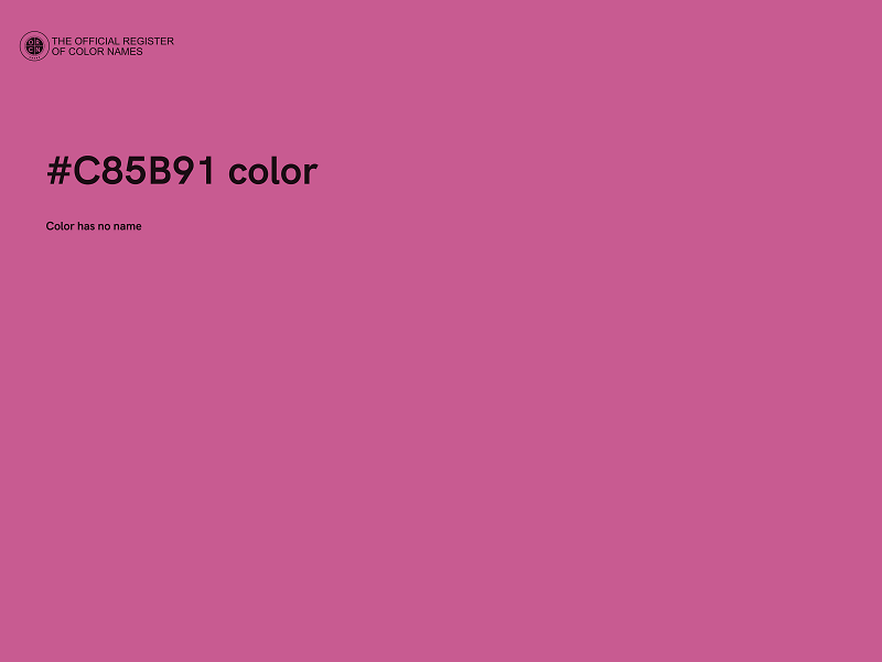 #C85B91 color image