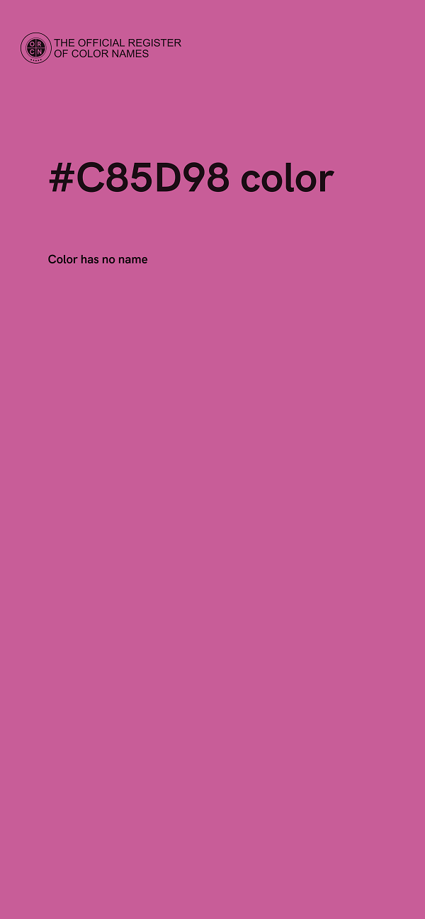 #C85D98 color image