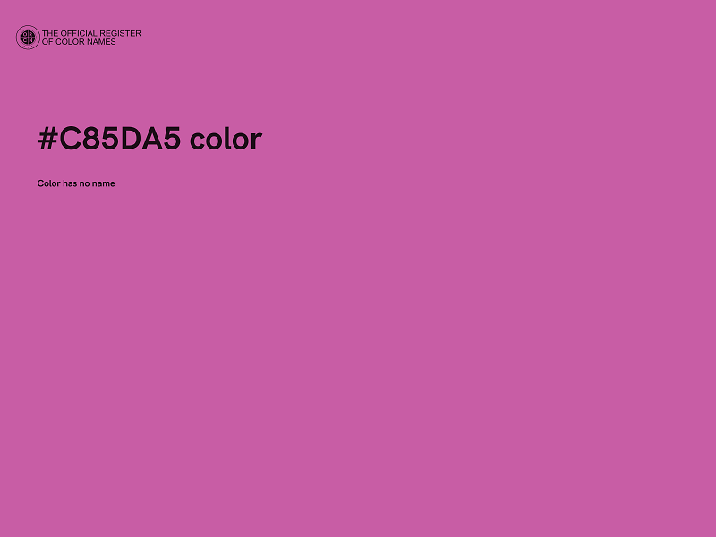 #C85DA5 color image