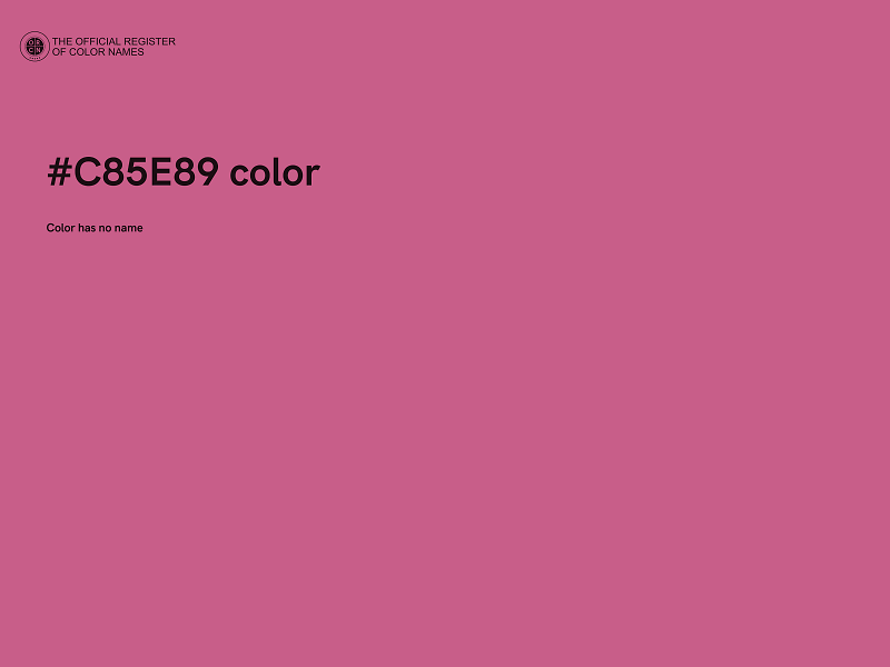 #C85E89 color image