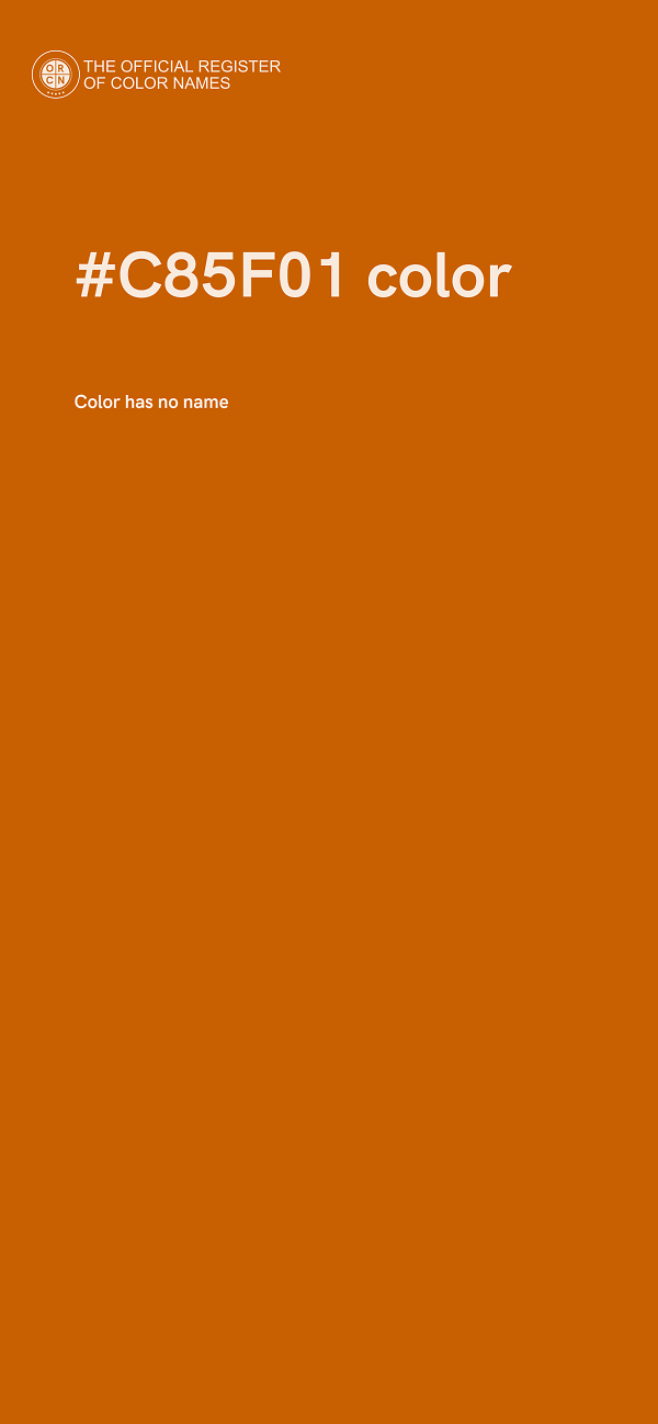 #C85F01 color image